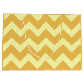 巨大でカスタムで黄色いギフトバッグ ラージペーパーバッグ (裏面)