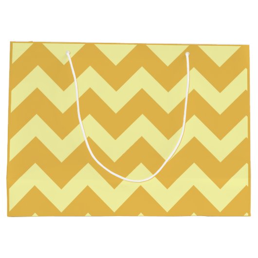 巨大でカスタムで黄色いギフトバッグ ラージペーパーバッグ (裏面)