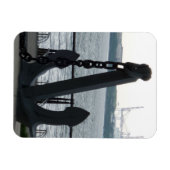 巨大ないかりとチェーン3"x4"マグネット マグネット (横)