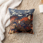 巨大ないかりに結ばれるKuniyoshi Tamomori クッション (ブランケット)