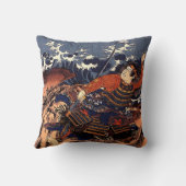 巨大ないかりに結ばれるKuniyoshi Tamomori クッション (裏面)