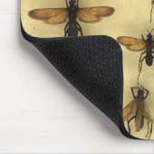 巨大なくもの狩りのスズメバチとのマウスパッド マウスパッド (コーナー)