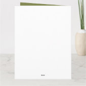 巨大なさくらんぼの花を追加気持ち サンキューカード (裏面)