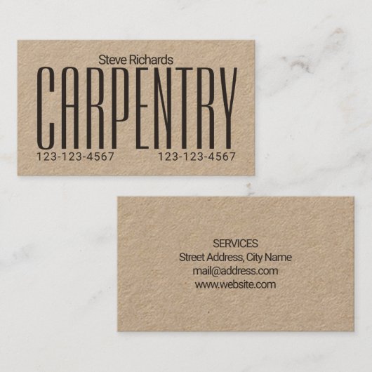 巨大なはっきりした際立っています 名刺 (正面/裏面)