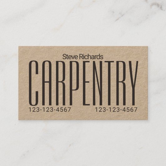 巨大なはっきりした際立っています 名刺 (正面)