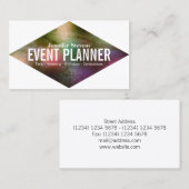 巨大なひし形はっきりしたカラフルカバー 名刺 (正面/裏面)