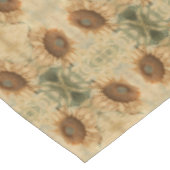 巨大なひまわり草黄色の古ヴィンテージ絵画 テーブルクロス (アングル)