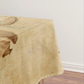 巨大なひまわり草黄色の古ヴィンテージ芸術 テーブルクロス (インサイチュ)