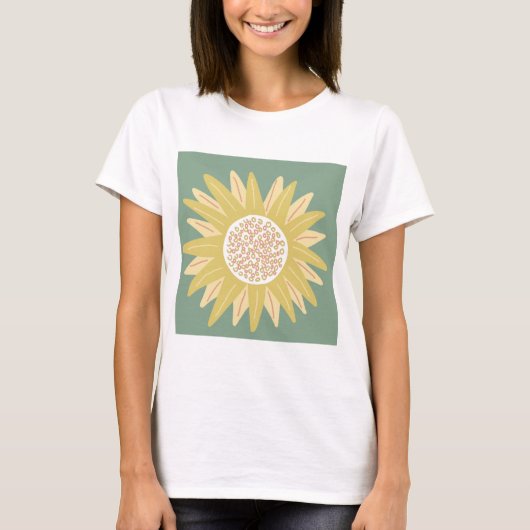 巨大なひまわり Tシャツ (正面)