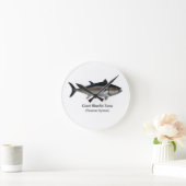 巨大なほんまぐろ ラウンド壁時計 (ホーム)