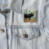 巨大なアメリカヘラジカ 缶バッジ (インサイチュ)