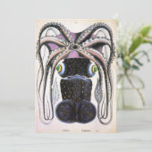 巨大なイイダコまたはタコ、ビンテージの海洋生物動物 (スタンド正面)