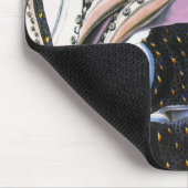 巨大なイイダコまたはタコ、ビンテージの海洋生物動物 マウスパッド (コーナー)