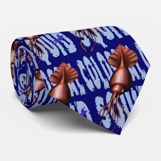 巨大なイカのタイ ネクタイ (ロール)