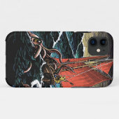 巨大なイカの攻撃の場合 Case-Mate iPhoneケース (裏面(横))