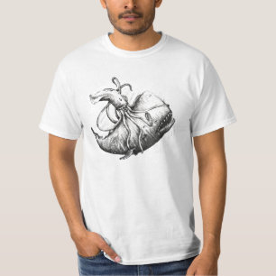 巨大なイカ対マッコウクジラ Tシャツ
