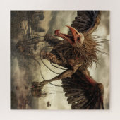 巨大なエイリアン鳥 ジグソーパズル (横)