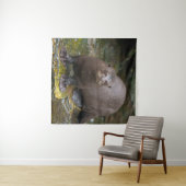 巨大なオッターの足跡 タペストリー (インサイチュ(横))