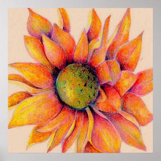 巨大なオレンジ色のママ ポスター (正面)