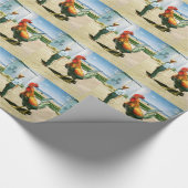 巨大なオンドリの包装紙 ラッピングペーパー (角)