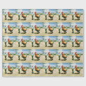 巨大なオンドリの包装紙 ラッピングペーパー (フラット)