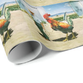 巨大なオンドリの包装紙 ラッピングペーパー (ロールコーナー)