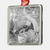 巨大なオークの木は削減されます メタルオーナメント (左)