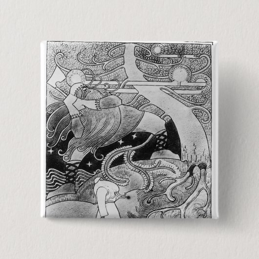 巨大なオークの木は削減されます 缶バッジ (正面)