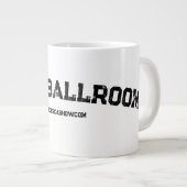 巨大なオーディットボールルームマグ ジャンボコーヒーマグカップ (正面右)