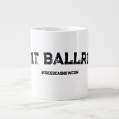 巨大なオーディットボールルームマグ ジャンボコーヒーマグカップ (正面)