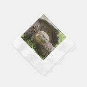 巨大なカメ 縁ありカクテルナプキン (角)