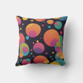巨大なカラフルなドット クッション (裏面)