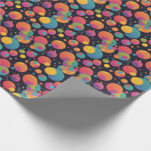 巨大なカラフルなドット ラッピングペーパー (角)