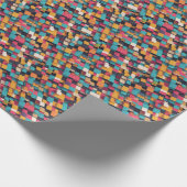 巨大なカラフルな正方形 ラッピングペーパー (角)