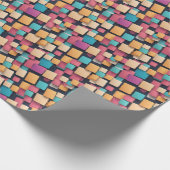 巨大なカラフルな正方形 ラッピングペーパー (角)