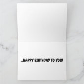 巨大なカード 誕生日ケーキ ろうそく カード (内部)