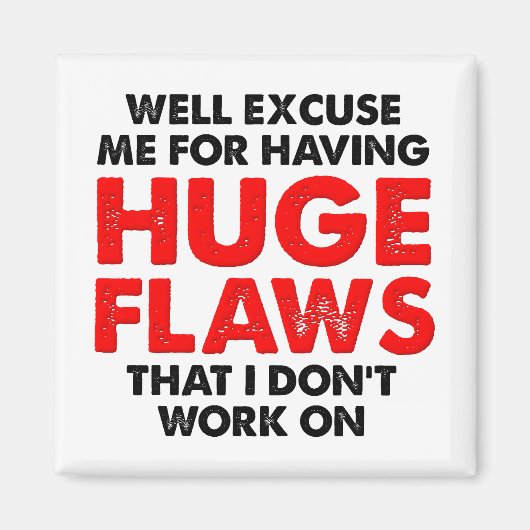 巨大なキズおもしろい磁石 マグネット (正面)