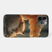 巨大なキノコの下で眠るアカギツネ Case-Mate iPhoneケース (裏面(横))