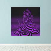 巨大なキャンバスの紫色の魔法は1m sq.急速に広まります キャンバスプリント (インサイチュ (ウッドフロア))