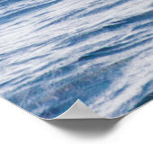 巨大なクジラが海から飛び出す ポスター (角)