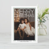 巨大なクリスマスの写真 - ボタニカルな背景 シーズンカード (スタンド正面)