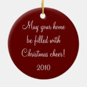 巨大なクリスマスオーナメント セラミックオーナメント (裏面)