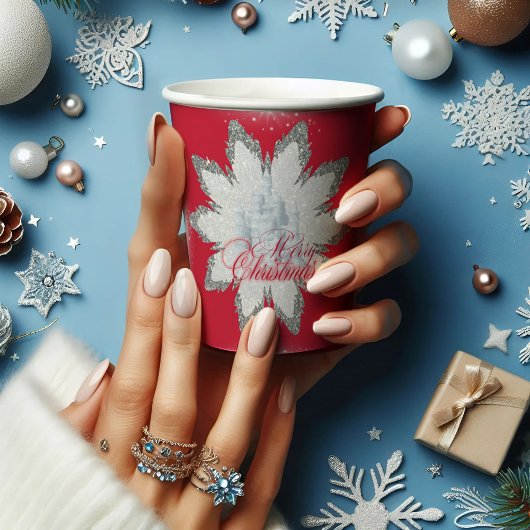 巨大なクリスマススノーフレーク紙CUPS 紙コップ