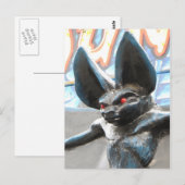 巨大なコウモリ ポストカード (正面/裏面)