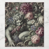 🎭巨大なコメディー – ゴシックビクトリアン ワインラベル (シングルラベル)