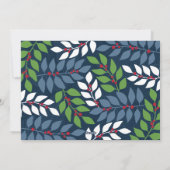 巨大なスクリプメリートの白いオーバーレイで写真 – navy シーズンカード (裏面)