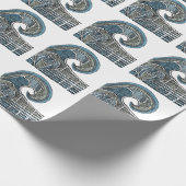 巨大なスケッチ-色 ラッピングペーパー (角)