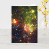 巨大なスターNASAのほこりっぽい死 カード (黄色い花)