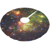 巨大なスターNASAのほこりっぽい死 ブラッシュドポリエステルツリースカート (アングル)