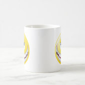 巨大なスマイルの顔 コーヒーマグカップ (中央)